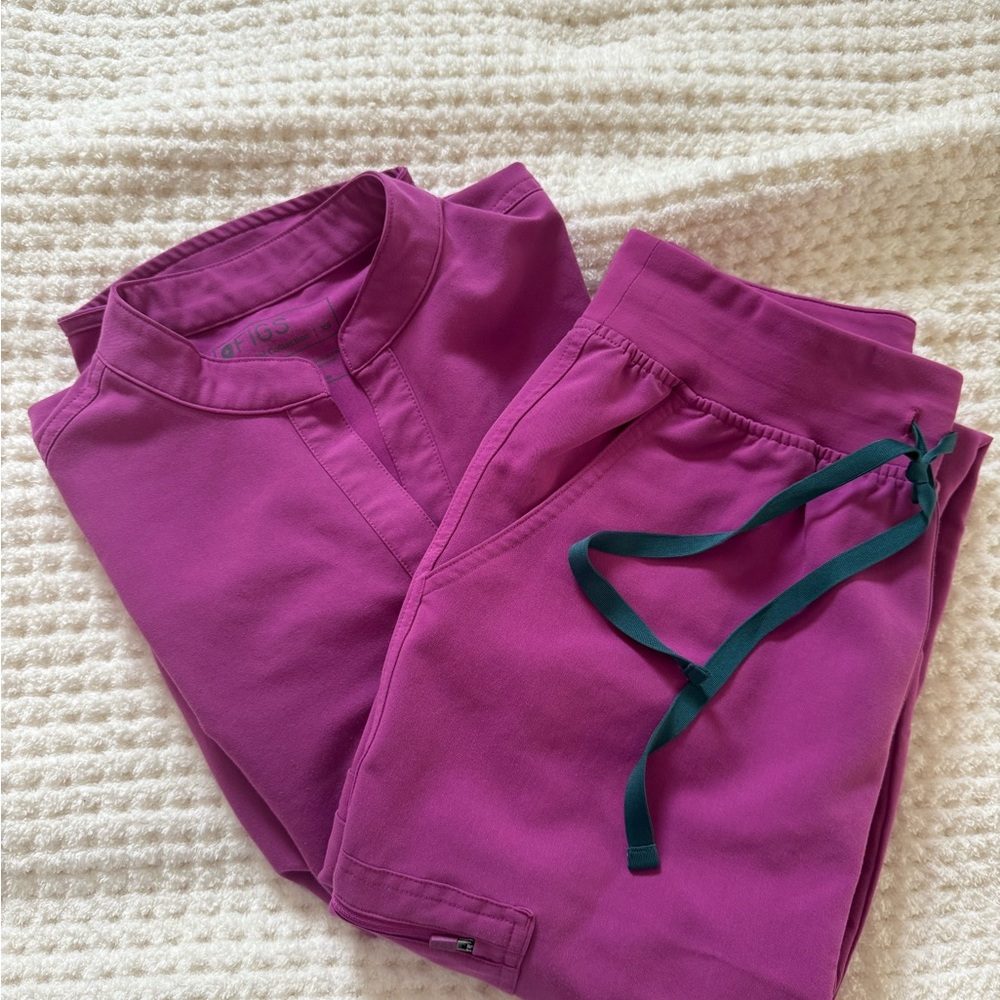 Figs Women's Rafaela XS top, high waisted yola small petite